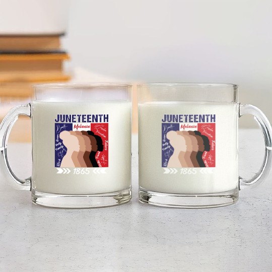 Celebrating Juneteenth with Melanin Women Glass Mugs