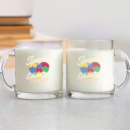 Special Education Teacher Cute Sped Awareness Glass Mugs