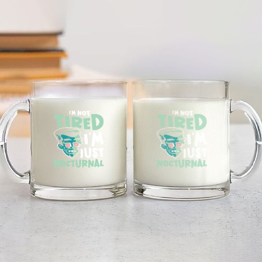 Night Shift Worker Graveyard Duty Glass Mugs