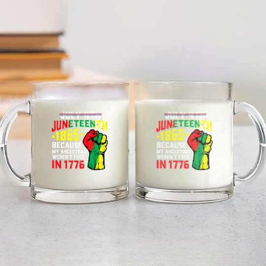 July 4Th Juneteenth 1865 African Melanin Black Pro Glass Mugs