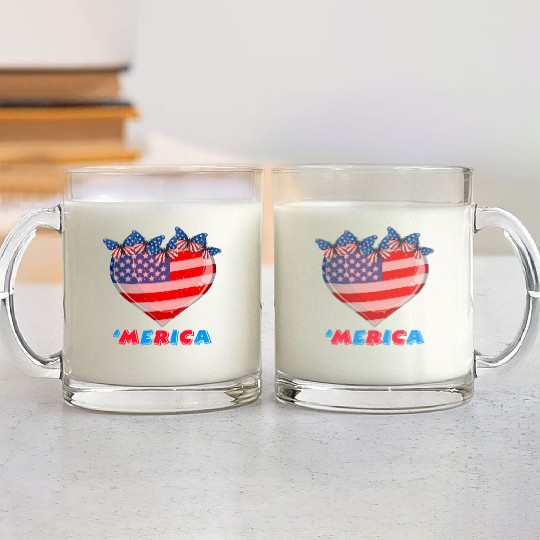 Patriotism Merica Pride US Patriots USA Fan Glass Mugs
