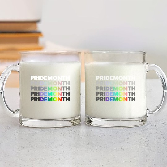 Pride Month Demon LGBT Gay Pride Month Transgender Glass Mugs