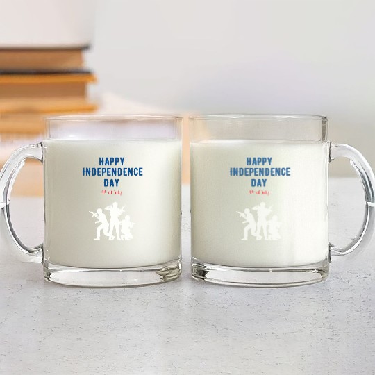 Happy independence day Glass Mugs