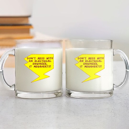 Lightning Bolt Electrical Engineer girl Glass Mugs