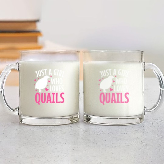 Quails Quail Lover Glass Mugs