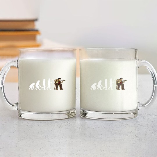 Irish Bouzouki Instrument Greek Glass Mugs