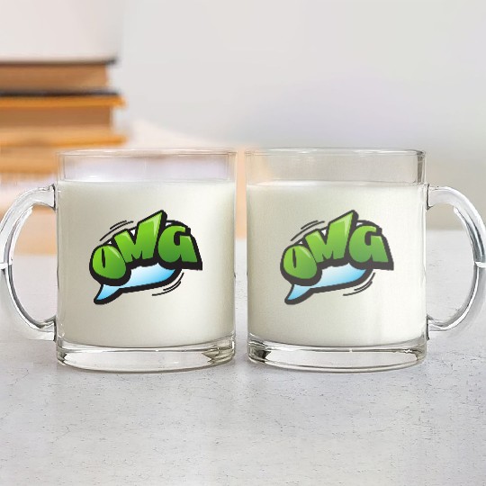 OMG Glass Mugs design
