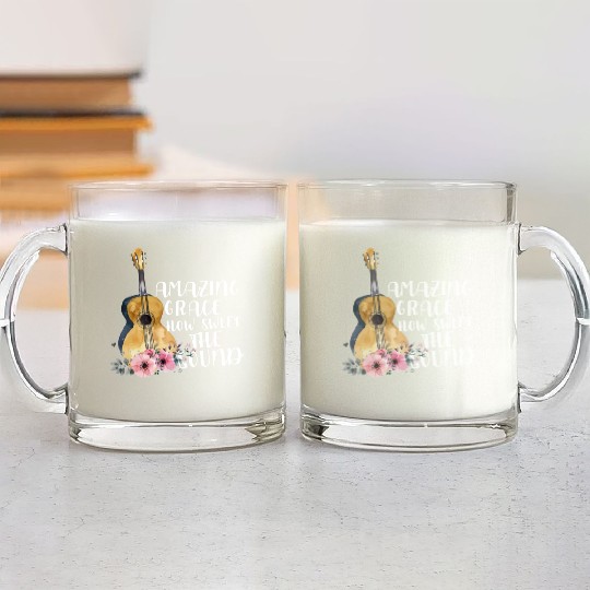 Amazing Grace How Sweet The Sound Glass Mugs