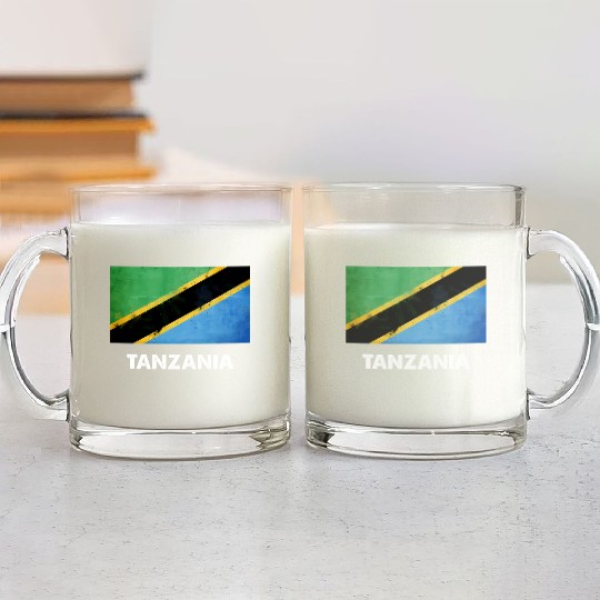Tanzania Flag Tanzanian Glass Mugs