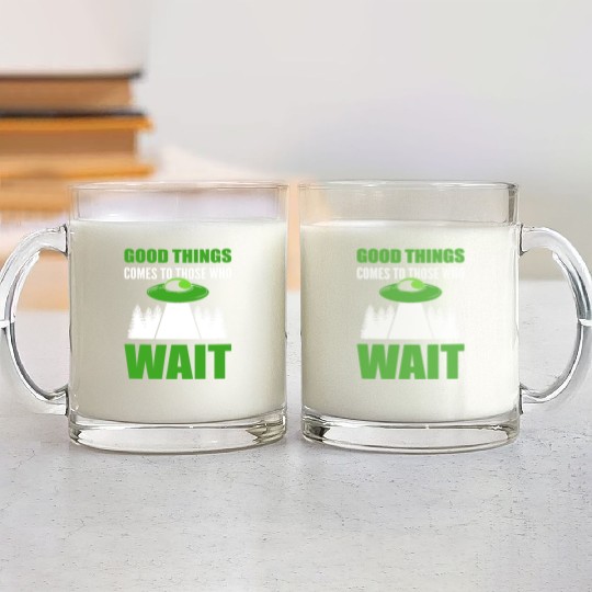 Those Who Wait Hopeful Person Gift Glass Mugs