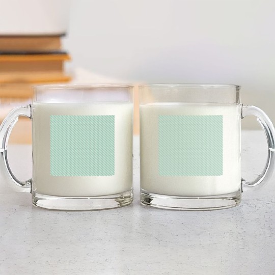 Retro Teal Circles Pattern Glass Mugs