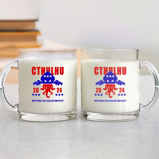 Cthulhu For President Glass Mugs