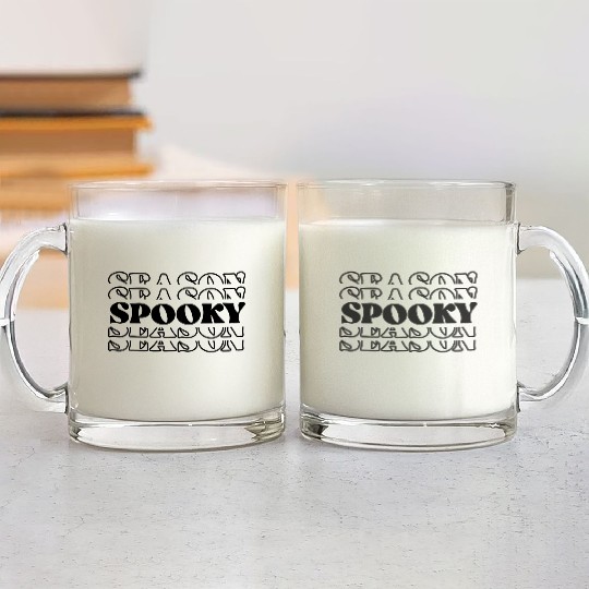Spooky season Glass Mugs