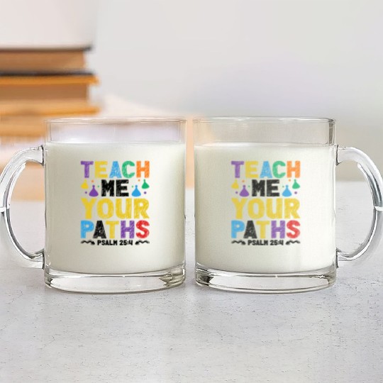 VBS Crew Teach Me Your Paths Psalm 25:4 Religious Glass Mugs