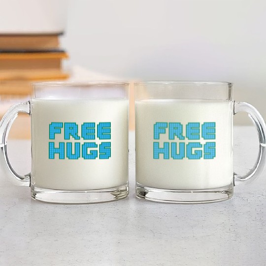 free hugs Glass Mugs