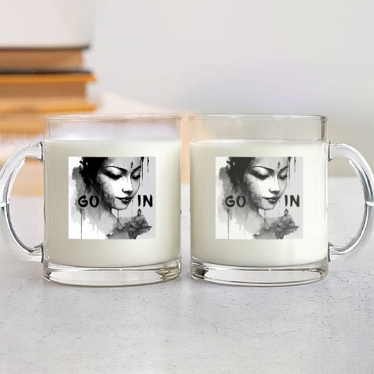 Go in, Zen Buddha Glass Mugs