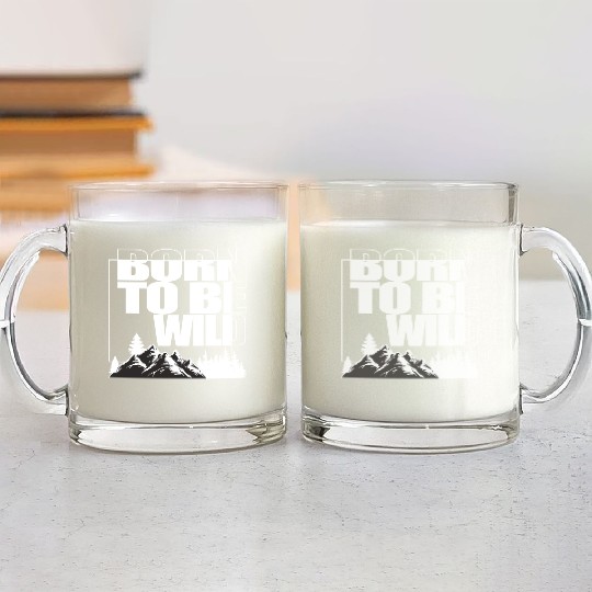 BORN TO BE WILD Glass Mugs