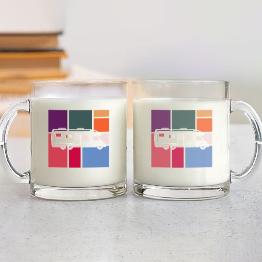Vintage Camper – Retro Road Trip Glass Mugs