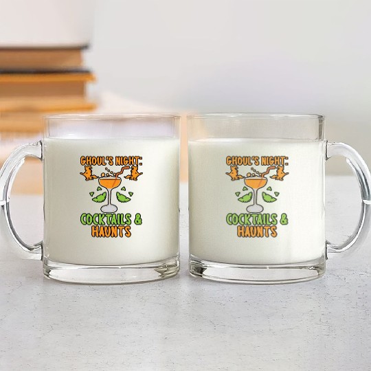 Ghouls' Night: Cocktails & Haunts Halloween Glass Mugs