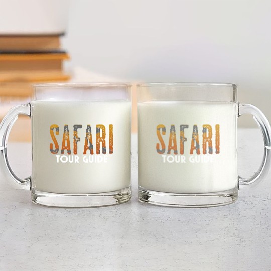 Safari Guide Rangers Wild Ecotourism Rhinoceros Glass Mugs