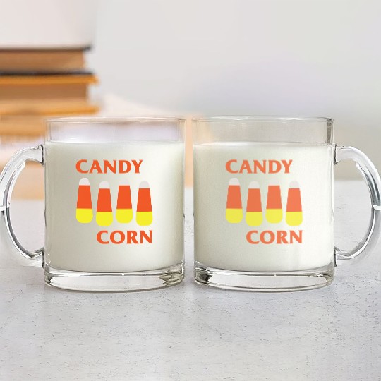 Candy Corn Punk Glass Mugs