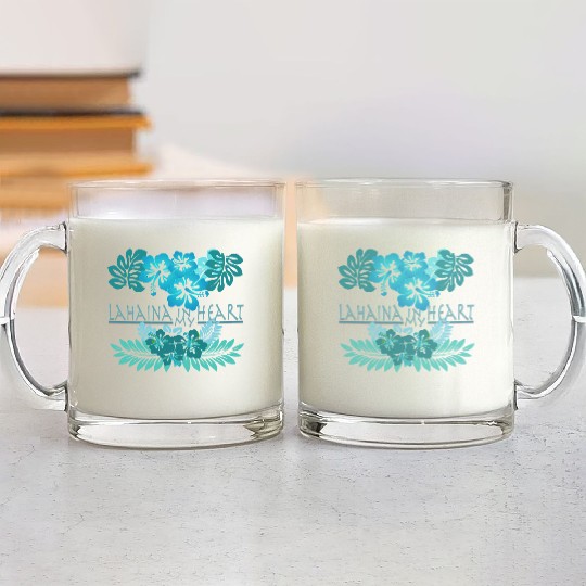 Lahaina in my Heart Glass Mugs
