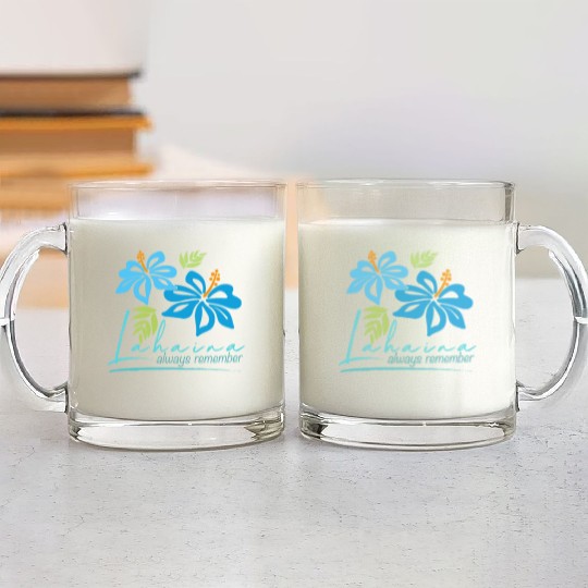 Hawaiian Hibiscus: Lahaina - Always Remember Glass Mugs