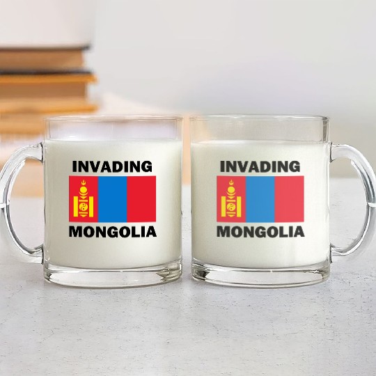 Invading Mongolia Glass Mugs