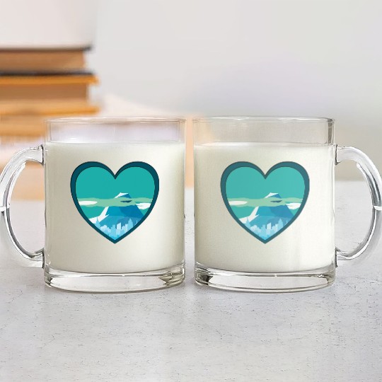 Blue mountain Glass Mugs