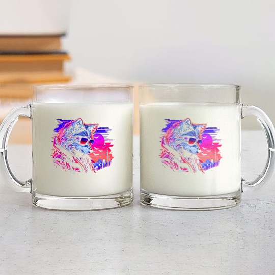 Midnight Synth Serenade Glass Mugs