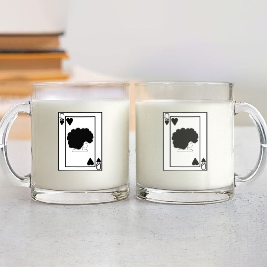 Black Queen Glass Mugs
