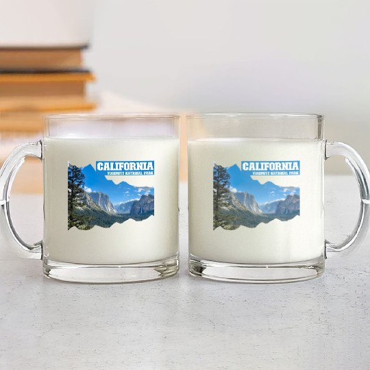 California – Yosemite National Park Glass Mugs