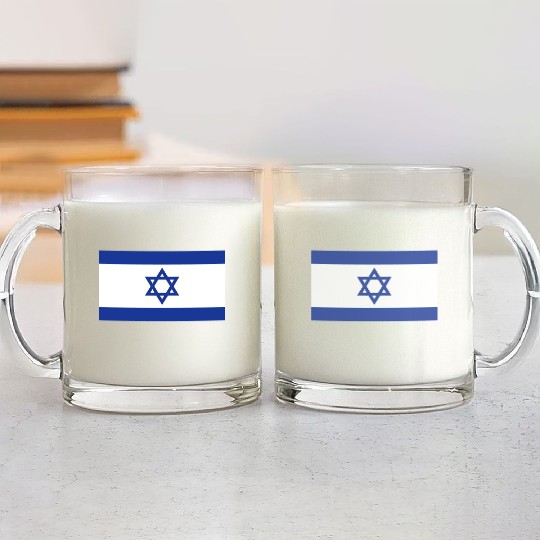 Flag of Israel X 300 Glass Mugs