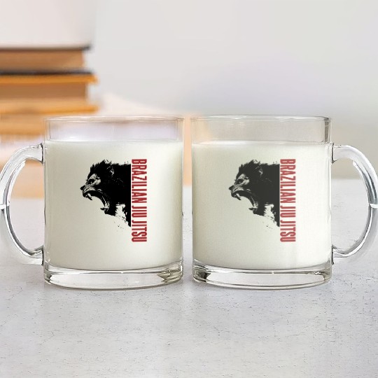 Gorilla Head Brazilian Jiu Jitsu Bjj Gift Glass Mugs