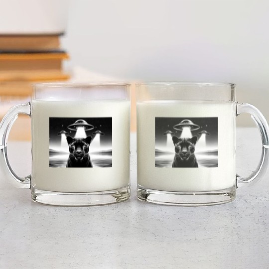 Playful River Mammal Classic Alien Toy Decor Cute Glass Mugs