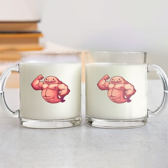Funny Fitness Gym Workout Blobfish Glass Mugs