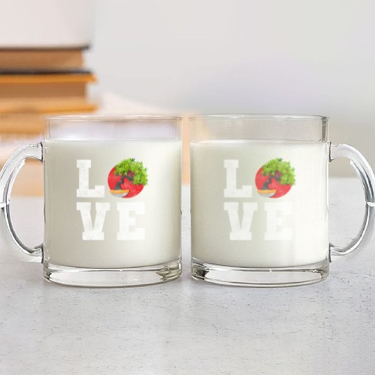 Bonsai Grower Japanese Glass Mugs