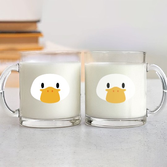 Duck Face Funny Goose Cute Animal Ducky Honk Bird Glass Mugs