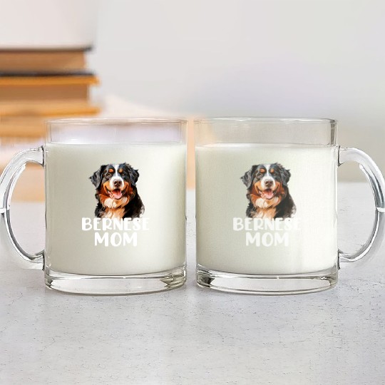 bernese mountain dog Glass Mugs