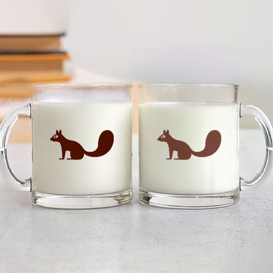 Squirrel Glass Mugs