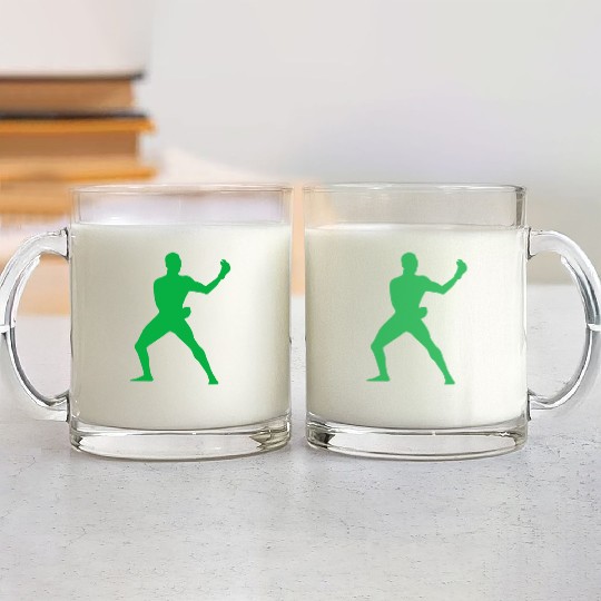 Israel Adesanya Green Active Glass Mugs