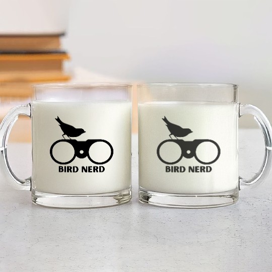Bird Nerd Glass Mugs