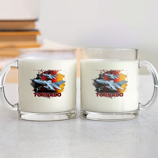 Panavia Tornado European Fighterjet Military Aircr Glass Mugs