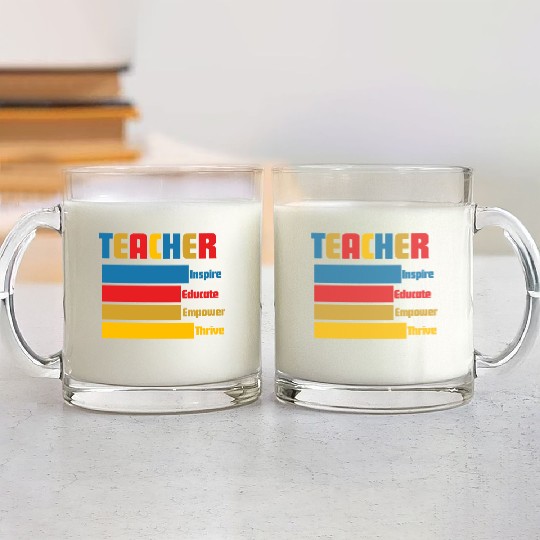 TEACHER Glass Mugs