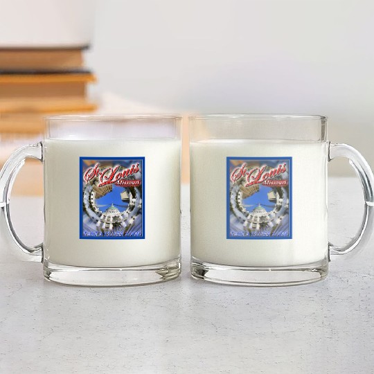Historic Downtown St. Louis Arch & Courthouse Glass Mugs