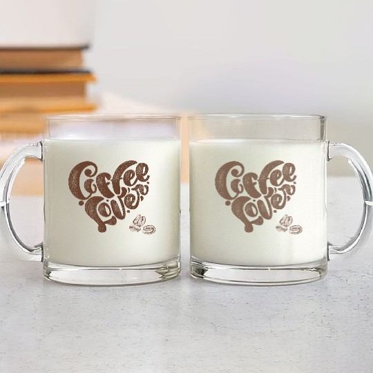 Coffee Lover (pd68) Glass Mugs