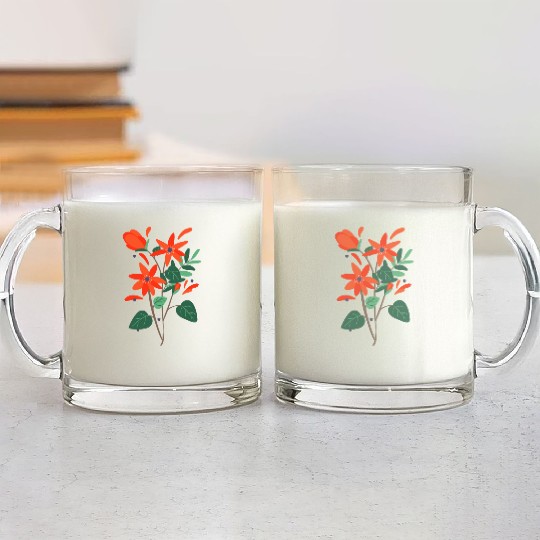 Flowers spring Glass Mugs