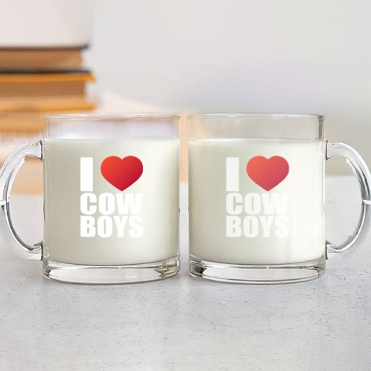 I love a cowboys; country; rodeos; cowboy; western Glass Mugs