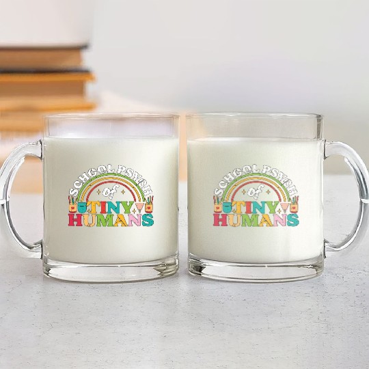 School Psych Of Tiny Humans Psychology Teacher Glass Mugs