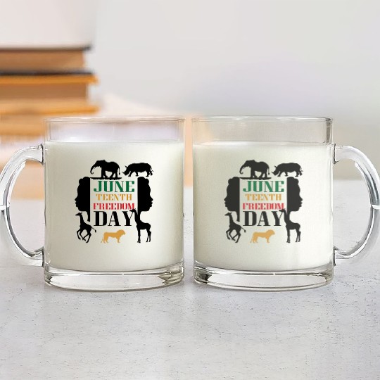 "Juneteenth Glass Mugs